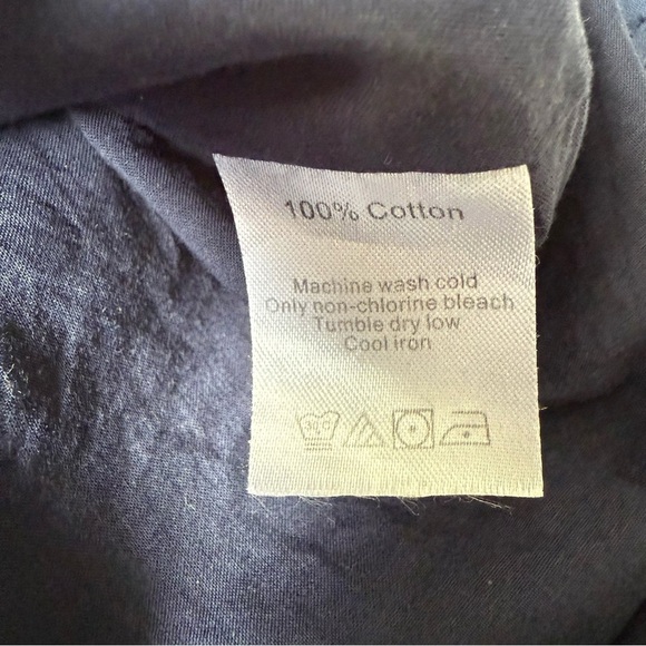 DUFFIELD LANE Women’s Navy Long Sleeve Midi Dress Modest A-line Size Small - Picture 10 of 12